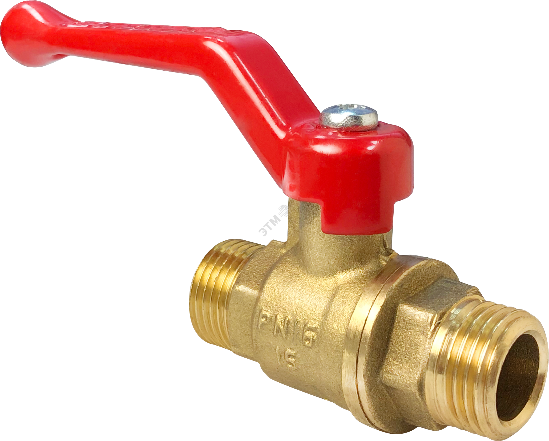 Кран шаровой для ВОДЫ VALFEX 3/4" НР/НР ручка-рычаг