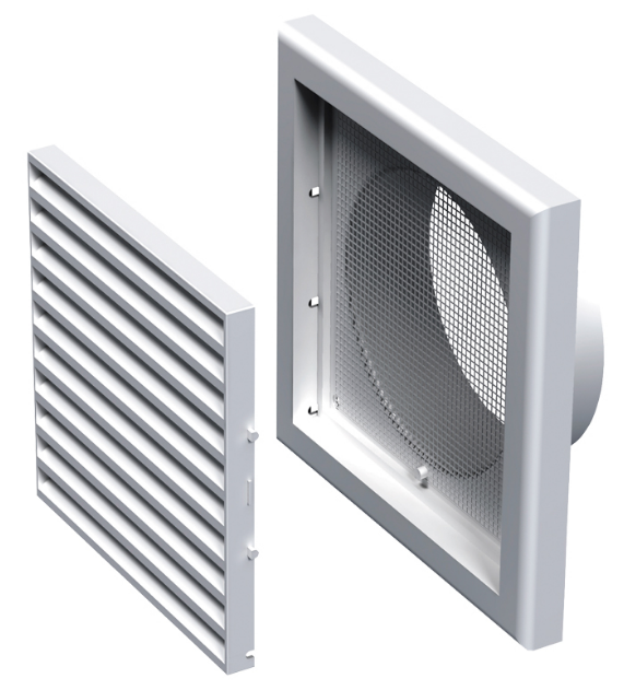 Решетка пластиковая квадратная МВ 120 Вс (MV 120 Vs)