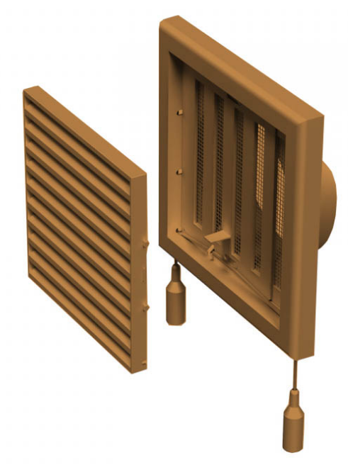 Решетка пластиковая квадратная МВ 100 ВРс (MV 100 VRs) Решетка пластиковая квадратная МВ 100 ВРс (MV 100 VRs)