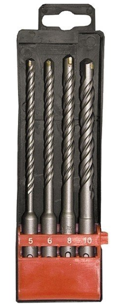 Набор буров SDS+ USPEX 4шт, 5-6х110мм, 8-10х160мм /33336/