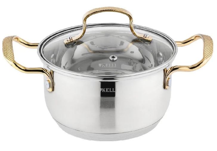 Кастрюля Kelli KL-4708-18 нерж. 2,6л