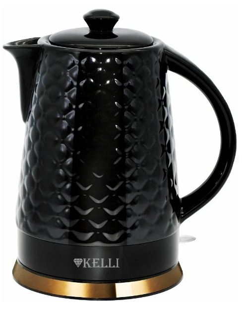 Чайник Kelli KL-1340 керамич., 1,8л ЧЕРНЫЙ