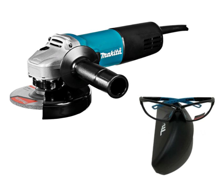 Шлифовальная машина Makita 9558 HNR + Очки защитные Makita PGW-180110/CLEAR  KIT023