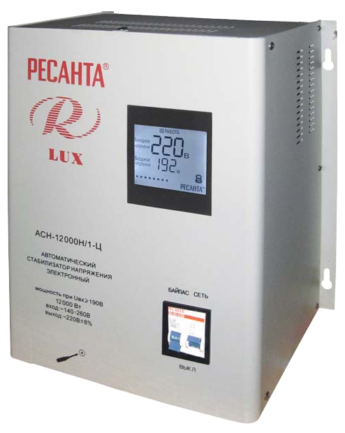 Стабилизатор напряжения РЕСАНТА Lux АСН-12000Н/1-Ц