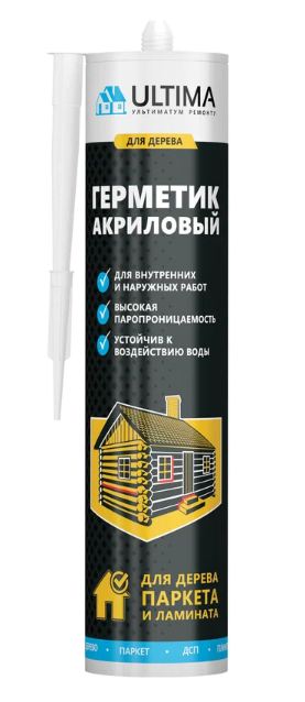 Герметик "ULTIMA" акриловый для дерева, дуб, 300 гр/М22461