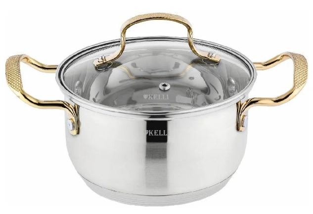 Кастрюля Kelli KL-4708-16 нерж. 2л