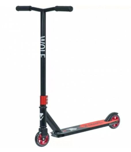 Самокат трюковый Novatrack 100A.WOLF.BRD20 красный 140981