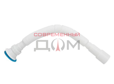 Сифон AV Engineering для кухни с выпуском 70мм, с отводом для с/м., с гибкой трубой 1 1/2" - 40/50
