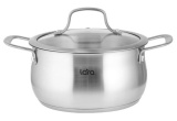 Кастрюля LARA LR02-353 серия ПРОВАНС (нерж) 22x11см 4.2л, индукционное дно, крышка