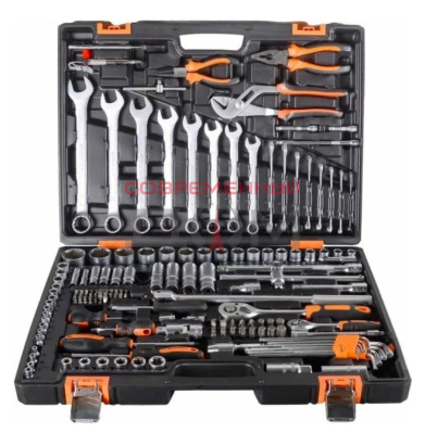 Набор инструментов ВИХРЬ 1/2", 1/4", CrV, кейс 151 предм./73/6/7/9