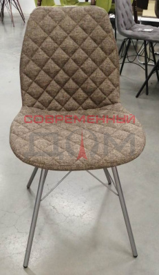 Стул Sheffilton SHT-ST29-C12 рогожка корич.сахар + SHT-S31 хром