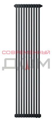 Радиатор стальной труб. Zehnder Charleston 2180 /08 сек.1/2 бок.подк. RAL9005matt (9205) (+кроншт.)