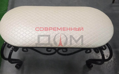 Банкетка Узорная (черн.глянец/ромб белый) Воронеж 810х400х470 мм