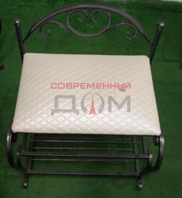 Обувница №4 (серебро на черном, ромб бел) /Воронеж/Размеры 510х400х650 мм