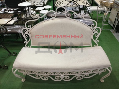 Диван "Роберт" золото на белом/рус.узоры бежевый /00-00008261/ Воронеж Размеры 1460х730х1100 мм