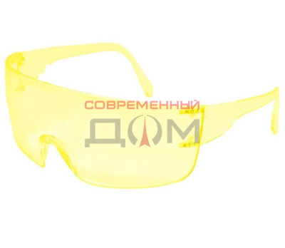 Очки защитные USPEX открытый тип, желтый корпус и дужки (12226-3)